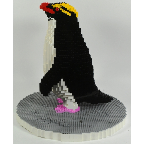 99 - Former Bristol Zoo Gardens - BrickLive Ocean (2020) - an original Rockhopper Penguin model made from... 