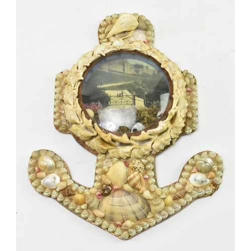 16 - A collection of early 20th century Edwardian seashell sailor love token dioramas. The lot comprising... 