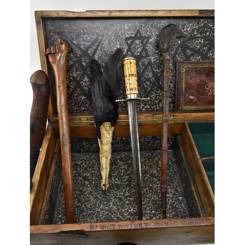 37 - Occultism / Witchcraft kit. An early 20th century manner composed occult / witchcraft kit. The kit c... 