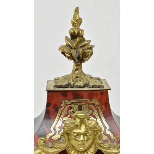 65 - W. B. K. & Fils, Paris - A French Continental 19th century brass ormolu & boulle work mantel... 