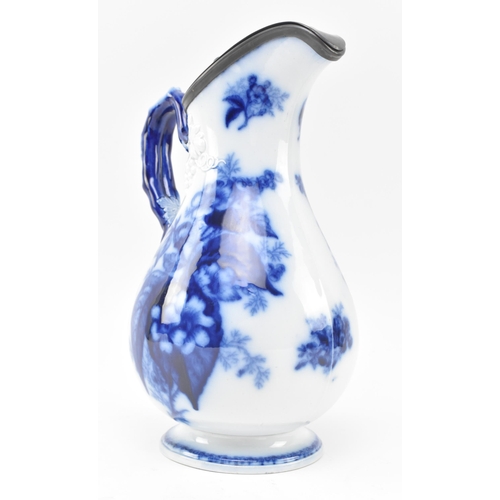 68 - A mid 19th century Victorian circa 1850 William Ridgway pitcher syrup jug. The ewer decorated with f... 