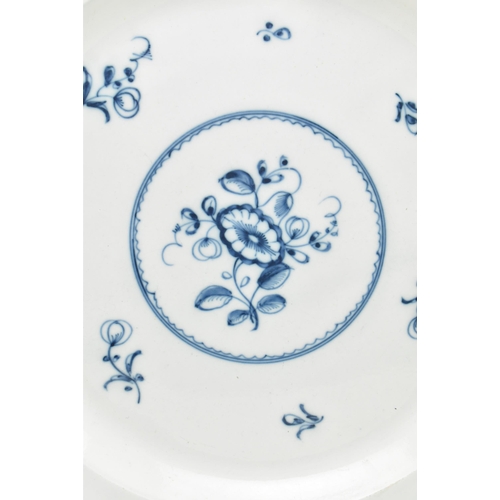 77 - A believed early Worcester late 18th century blue & white hand painted ceramic serving platter. ... 