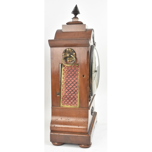 93 - D. Ferris, Calne - A Victorian 19th century mahogany cased South West 8-day movement mantle clock. T... 