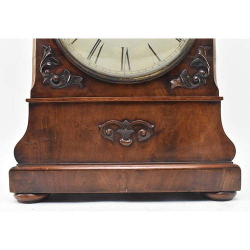 93 - D. Ferris, Calne - A Victorian 19th century mahogany cased South West 8-day movement mantle clock. T... 