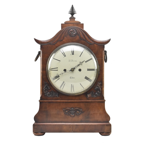 93 - D. Ferris, Calne - A Victorian 19th century mahogany cased South West 8-day movement mantle clock. T... 