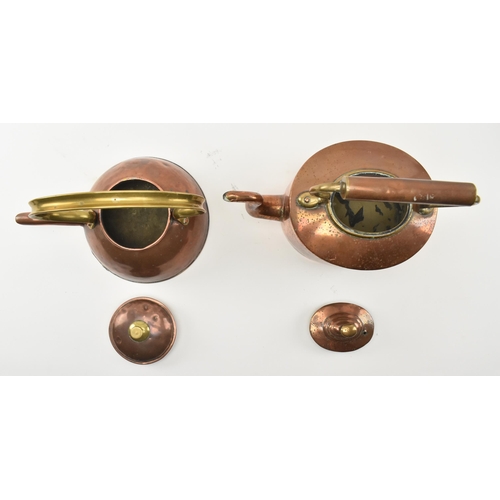 142 - A collection of three late 18th - early 19th century Regency period copper wares. The lot to include... 