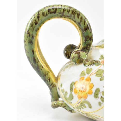 158 - A believed Ulisse Cantagalli (1839-1901) - An Italian 19th century majolica hand painted ceramic tea... 