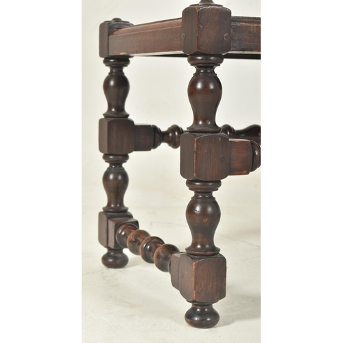 273 - A Victorian 19th century carved mahogany slatted luggage rack. The rack having a slatted rectangular... 