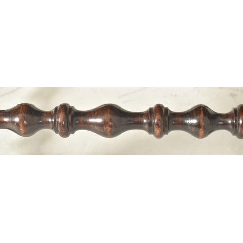 273 - A Victorian 19th century carved mahogany slatted luggage rack. The rack having a slatted rectangular... 