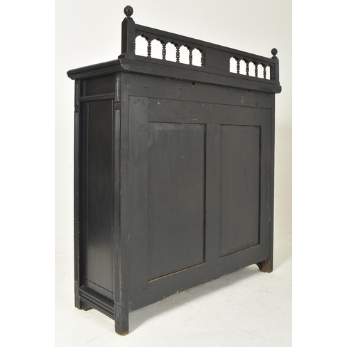 281 - Gillows & Co - Lancaster - An Aesthetic Movement late 19th century ebonised wood & gilt fini... 