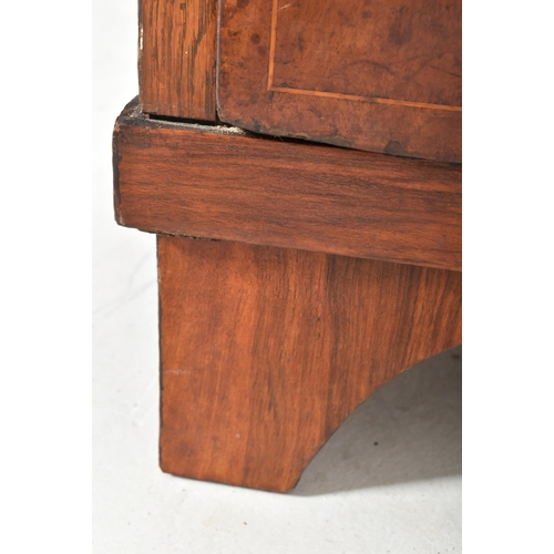 290 - A Queen Anne 18th century walnut chest of drawers. The chest having a chamfered edge straight top ov... 