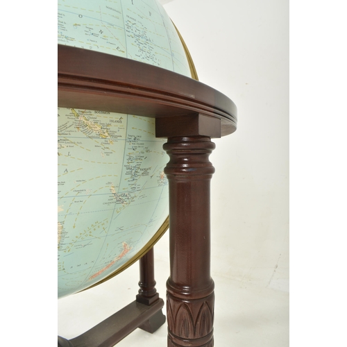 309 - Replogle Globes, USA - Replogle 32 inch Library Globe - A large 20th century circa 1980s mahogany mo... 