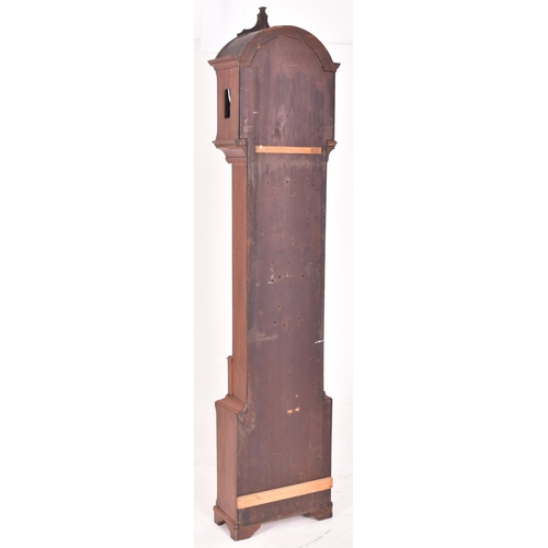 330 - W. Hutton, Edinburgh - A George III early 19th century flame mahogany cased eight-day movement doubl... 