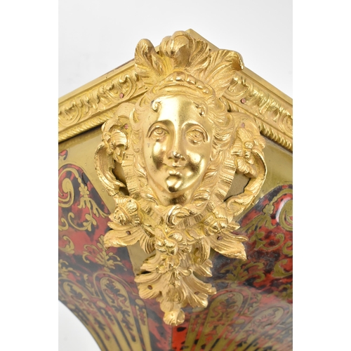 338 - A large Louis XV inspired 19th century circa 1880s Japy Freres, Paris ormolu-mounted, brass-inlaid, ... 