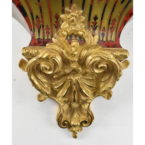 338 - A large Louis XV inspired 19th century circa 1880s Japy Freres, Paris ormolu-mounted, brass-inlaid, ... 