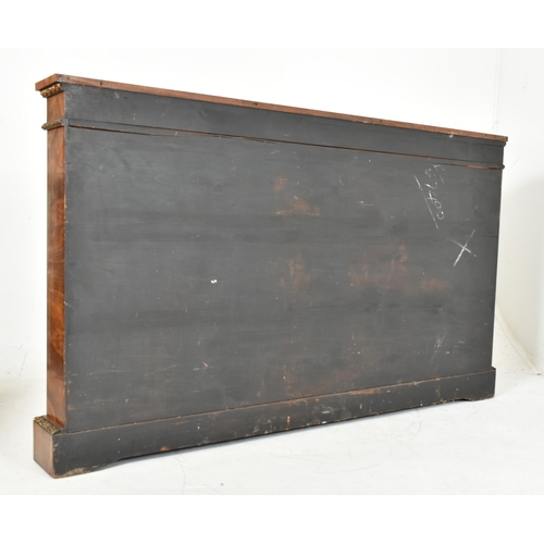 350 - A Victorian 19th century walnut & marquety breakfront sideboard credenza. The credenza having a ... 