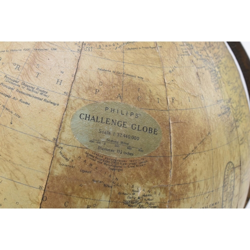 354 - Philips - Challenge Globe - An early 20th century papier mache 13.5