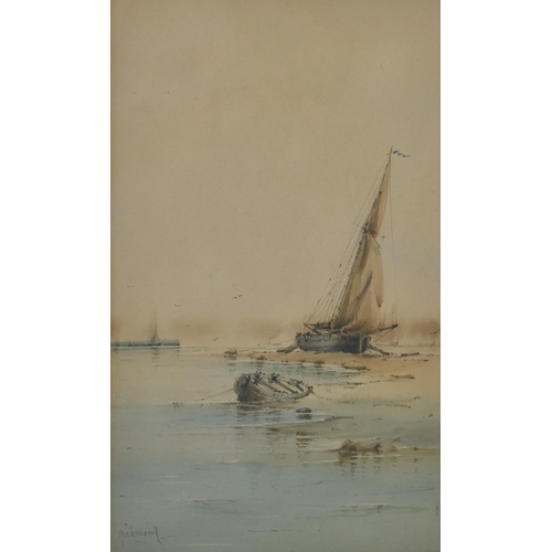 381 - Richmond Markes (act.1890-1920) - A pair of 19th century watercolour paintings. Each painting depict... 