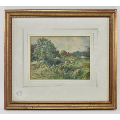 416 - Attributed to Frederick James Kerr (Welsh, 1853-1936) - An early 20th century 1906 watercolour on pa... 