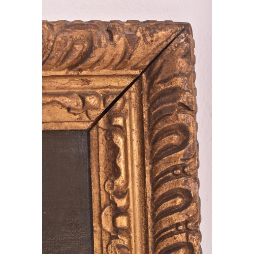 421 - A French 19th century gilt gesso & wood hand painted Trumeau wall mirror. The mirror having a ca... 