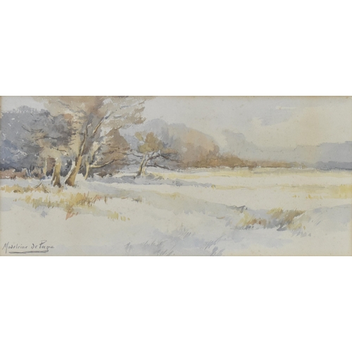 469 - Madeleine Marie Sophie De Pape (b.1883) - a pair of early 20th century landscape watercolour paintin... 