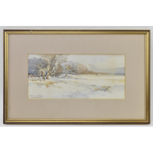 469 - Madeleine Marie Sophie De Pape (b.1883) - a pair of early 20th century landscape watercolour paintin... 