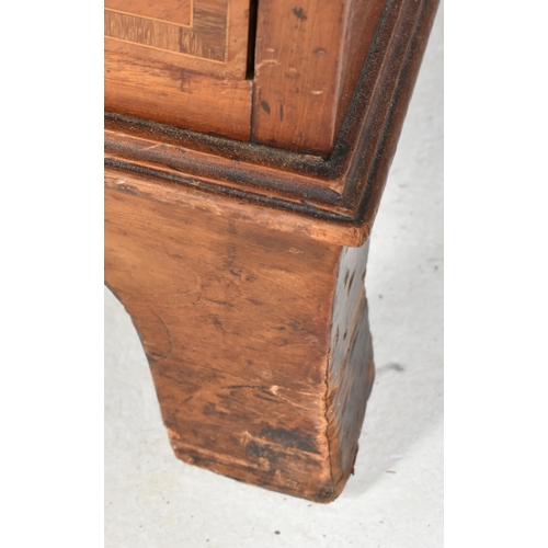 510 - A 19th century figured walnut veneered writing bureau bookcase. The bookcase top having a pediment a... 