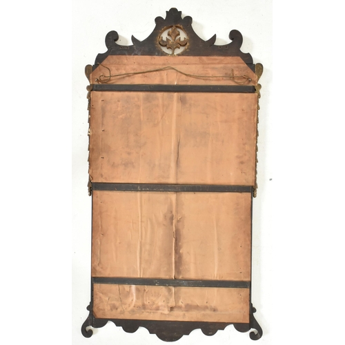 529 - A large Victorian 19th century mahogany and gilt painted pier wall hanging mirror. The mirror having... 