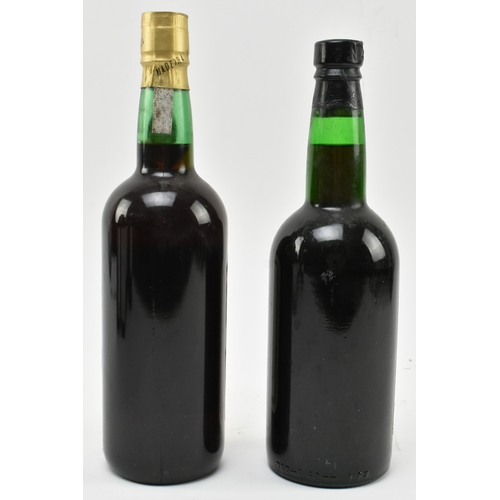 200 - Two Lomelino Madeira sweet wine bottles. To include a Lomelino Dona Maria very rare old Malmsey Swee... 