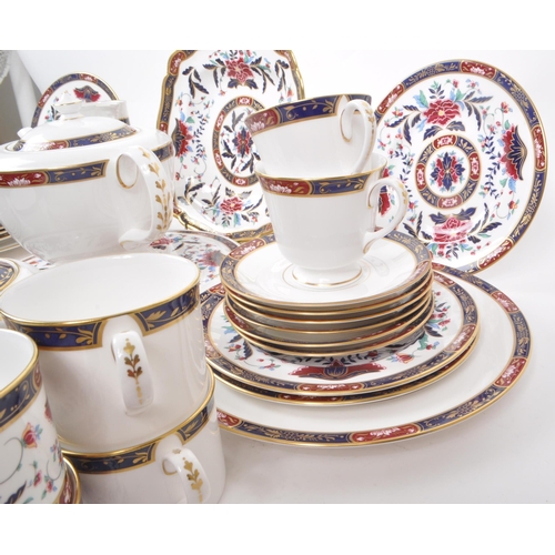 137 - Royal Worcester - Prince Regent - A collection of 1994 tea service pieces, including a teapot, cups,... 