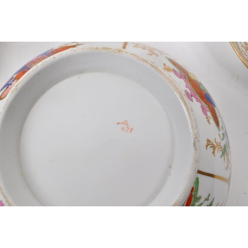 235 - A vintage early 20th century Chinese hand painted China tea service, featuring the pattern 'Dragons ... 