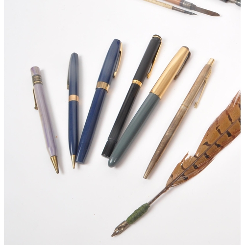 291 - A collection vintage 20th century & later pens / stationary accessories. Including wax seal stam... 