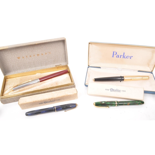 296 - Parker - A large collection of 20th century Parker and other fountain pens. The collection to includ... 