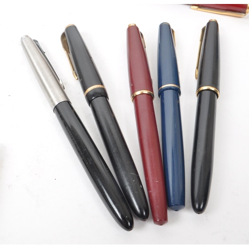 296 - Parker - A large collection of 20th century Parker and other fountain pens. The collection to includ... 