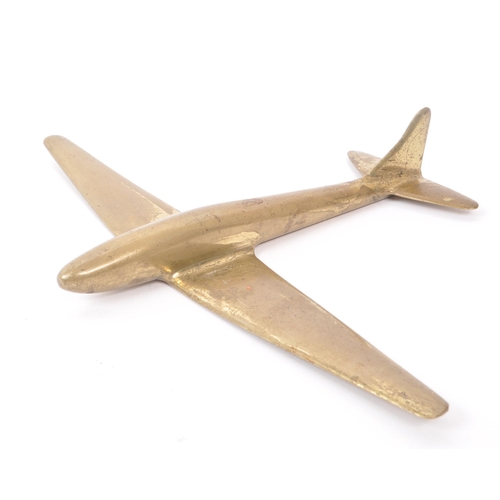 301 - A minimalist brass plane Spitfire model.
20cm x 17cm approx.