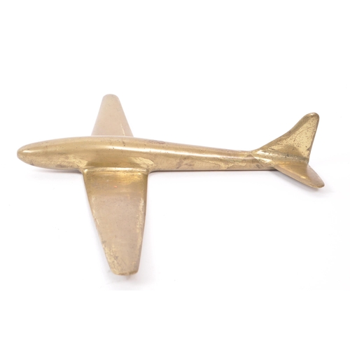 301 - A minimalist brass plane Spitfire model.
20cm x 17cm approx.