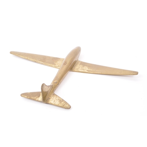 301 - A minimalist brass plane Spitfire model.
20cm x 17cm approx.