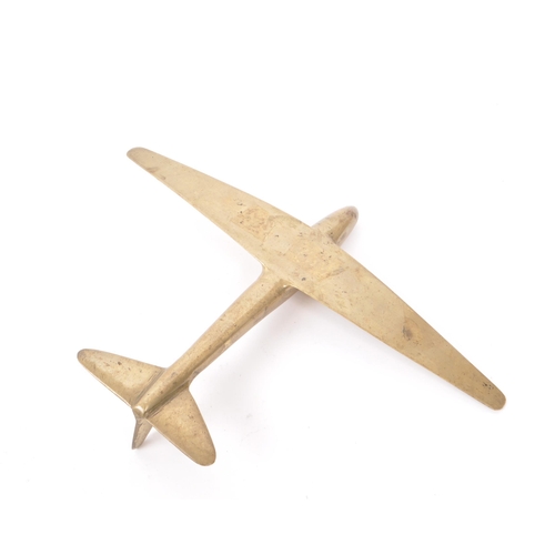 301 - A minimalist brass plane Spitfire model.
20cm x 17cm approx.