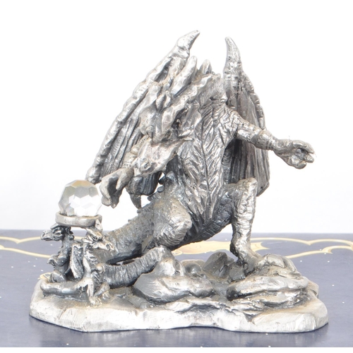 311 - Myth & Magic by The Tudor Mint - Ten early 21st century cast pewter statue dragon figurines. Inc... 