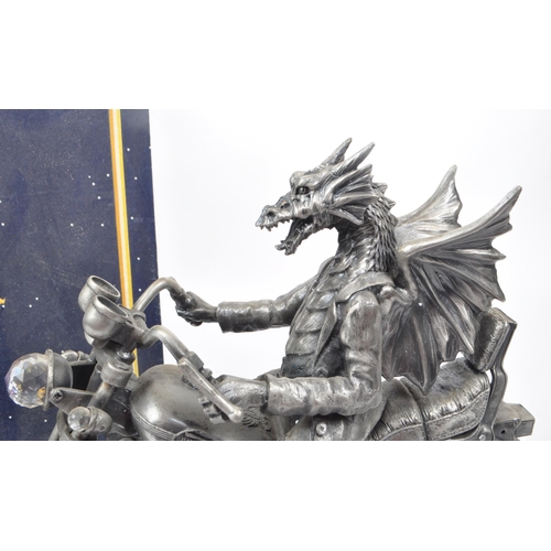 319 - Myth & Magic by The Tudor Mint - An early 21st century cast pewter statue dragon figurine, no. 3... 