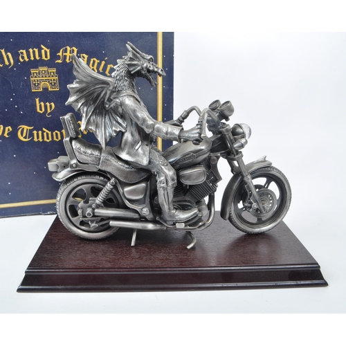 319 - Myth & Magic by The Tudor Mint - An early 21st century cast pewter statue dragon figurine, no. 3... 