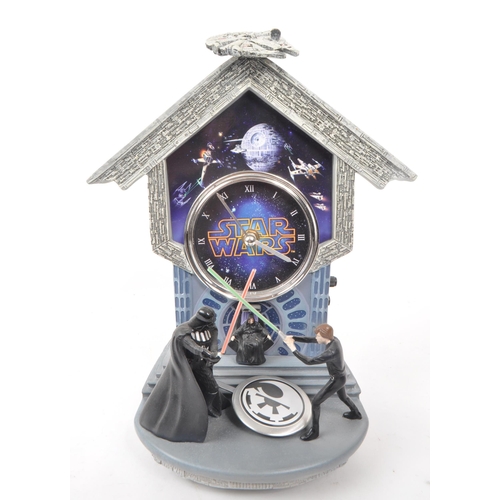 336 - The Bradford Exchange - A 2016 Star Wars 'Sith vs. Jedi' limited edition wall clock, no. A6806 out o... 