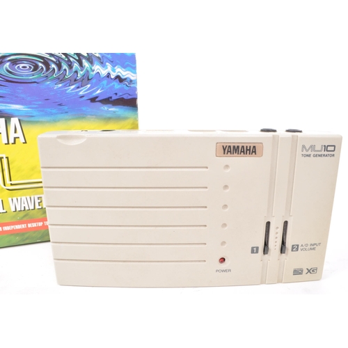 398 - YAMAHA—A vintage 1998 MU10 external wavetable soundcard and tone generator for PC and Macintosh. The... 