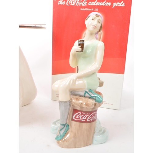 401 - Coca-Cola - A collection of vintage Coca Cola ceramic figures. The collection to include two limited... 