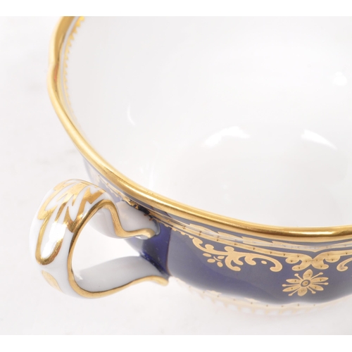 417 - Spode - Lancaster Cobalt - A Spode Lancaster Cobalt R8950 - K fine bone china teacup and saucer. The... 