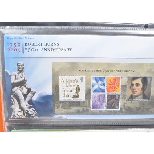 420 - A collection of 21st-century British Royal Mail stamp presentation packs. The collection includes ex... 