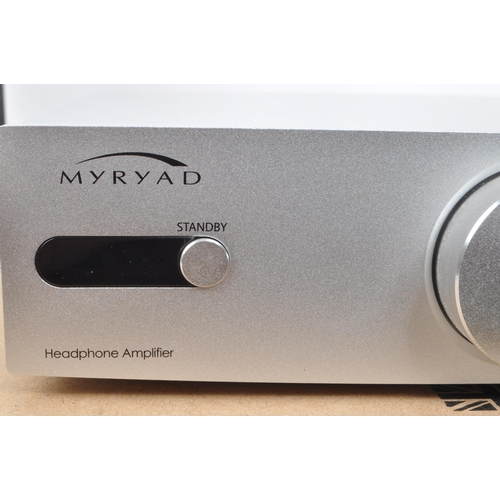 428 - Myryad - A contemporary Myryad Z Mini Series Z40 Headphone amplifier, The amplifier in silver colour... 