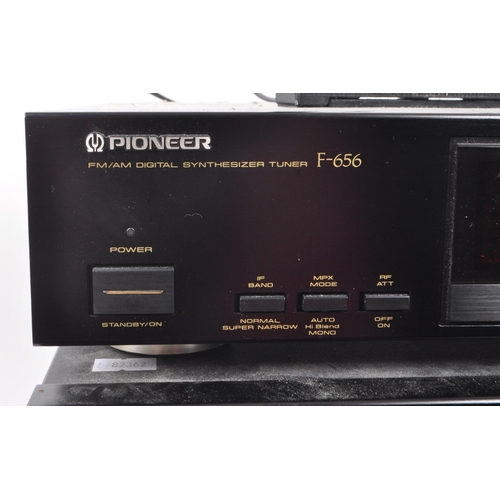 439 - Pioneer - Three vintage 1990 Hi-Fi audio systems, comprising of: an A-400 integrated stereo amplifie... 