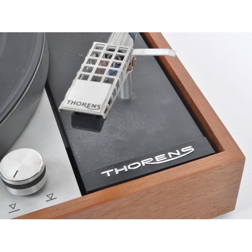 441 - Thorens - A vintage 1965 Thorens TD 150 turntable vinyl record player, with a Shure E T2 stylus and ... 