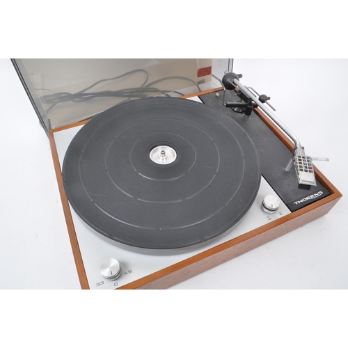 441 - Thorens - A vintage 1965 Thorens TD 150 turntable vinyl record player, with a Shure E T2 stylus and ... 